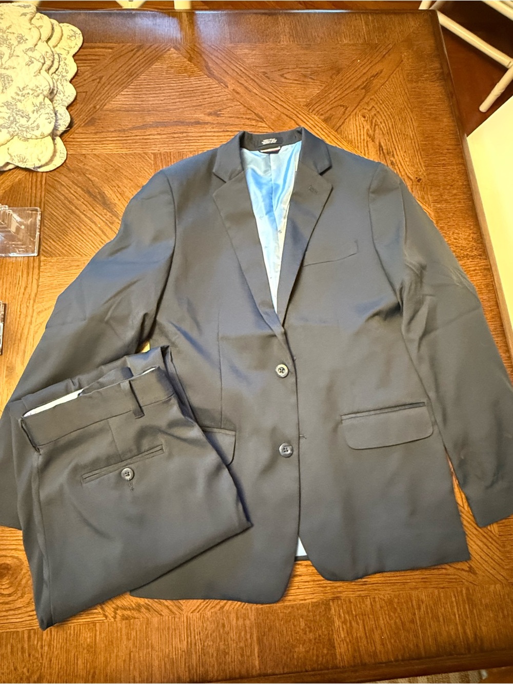 Tommy Hilfiger Navy Blue Two-Piece Kids Suit